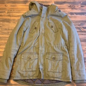 Green Canvas Coat